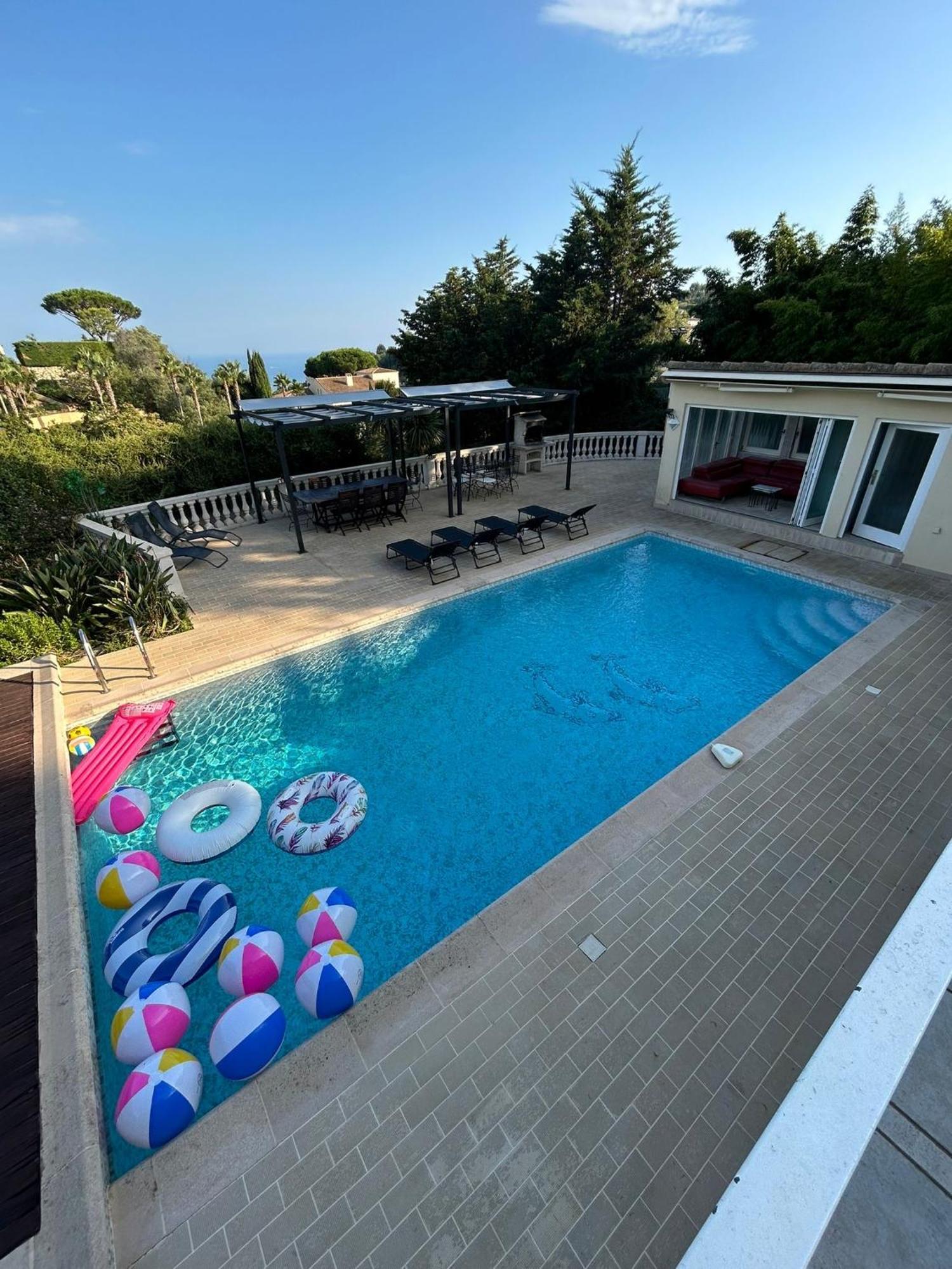 Villa Avec Piscine Vue Sur La Mer Cannes Exterior photo